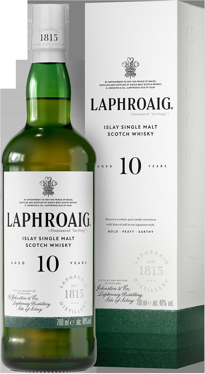 Laphroaig 10 Jahre Islay Single Malt Scotch Whisky – 700 ml
